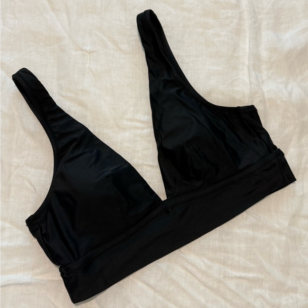 Aerie Black Bikini Top, L